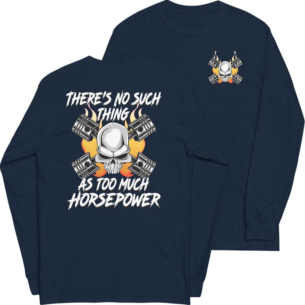 Gearhead / Car guy shirt - long sleeves - from aggressive thread - color navy