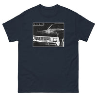 Thumbnail for 1967 Chevrolet Impala T-Shirt From Aggressive Thread - Color Navy