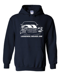 Thumbnail for Chevy Camaro Split Bumper Hoodie Sweatshirt | Aggressive Thread Muscle Car Apparel 