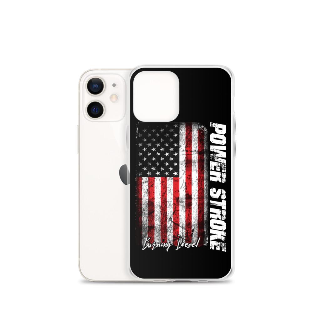 Powerstroke Power Stroke American Flag Protective Phone Case - Fits iPhone-In-iPhone 11-From Aggressive Thread