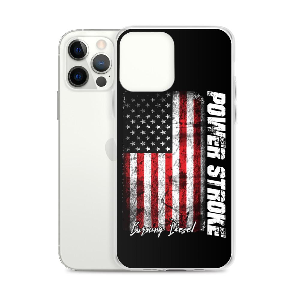 Powerstroke Power Stroke American Flag Protective Phone Case - Fits iPhone-In-iPhone 11-From Aggressive Thread
