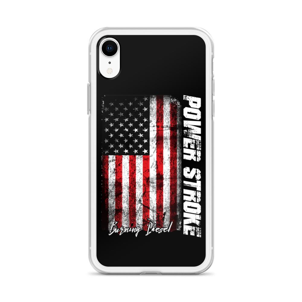 Powerstroke Power Stroke American Flag Protective Phone Case - Fits iPhone-In-iPhone 11-From Aggressive Thread