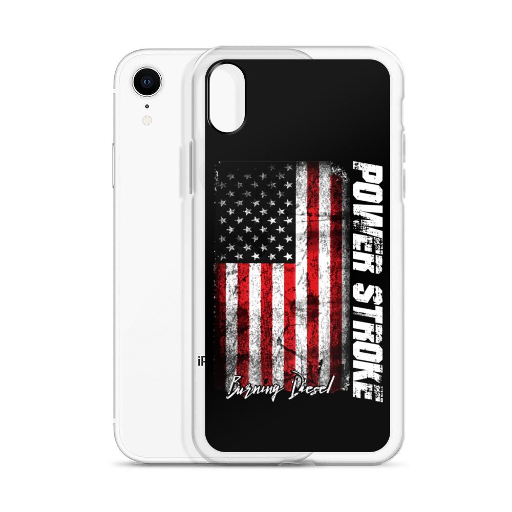 Powerstroke Power Stroke American Flag Protective Phone Case - Fits iPhone-In-iPhone 11-From Aggressive Thread