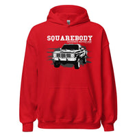 Thumbnail for Square Body Hoodie Legends Never Die From Aggressive Thread - Color Red