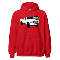 Thumbnail for OBS Ford Super Duty Hoodie From Aggressive Thread - Color Red