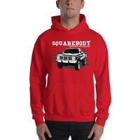 Thumbnail for Man Posing in Square Body Hoodie Legends Never Die From Aggressive Thread - Color Red