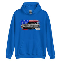 Thumbnail for 1970 Chevrolet Chevelle Sweatshirt Hoodie From Aggressive Thread - Blue