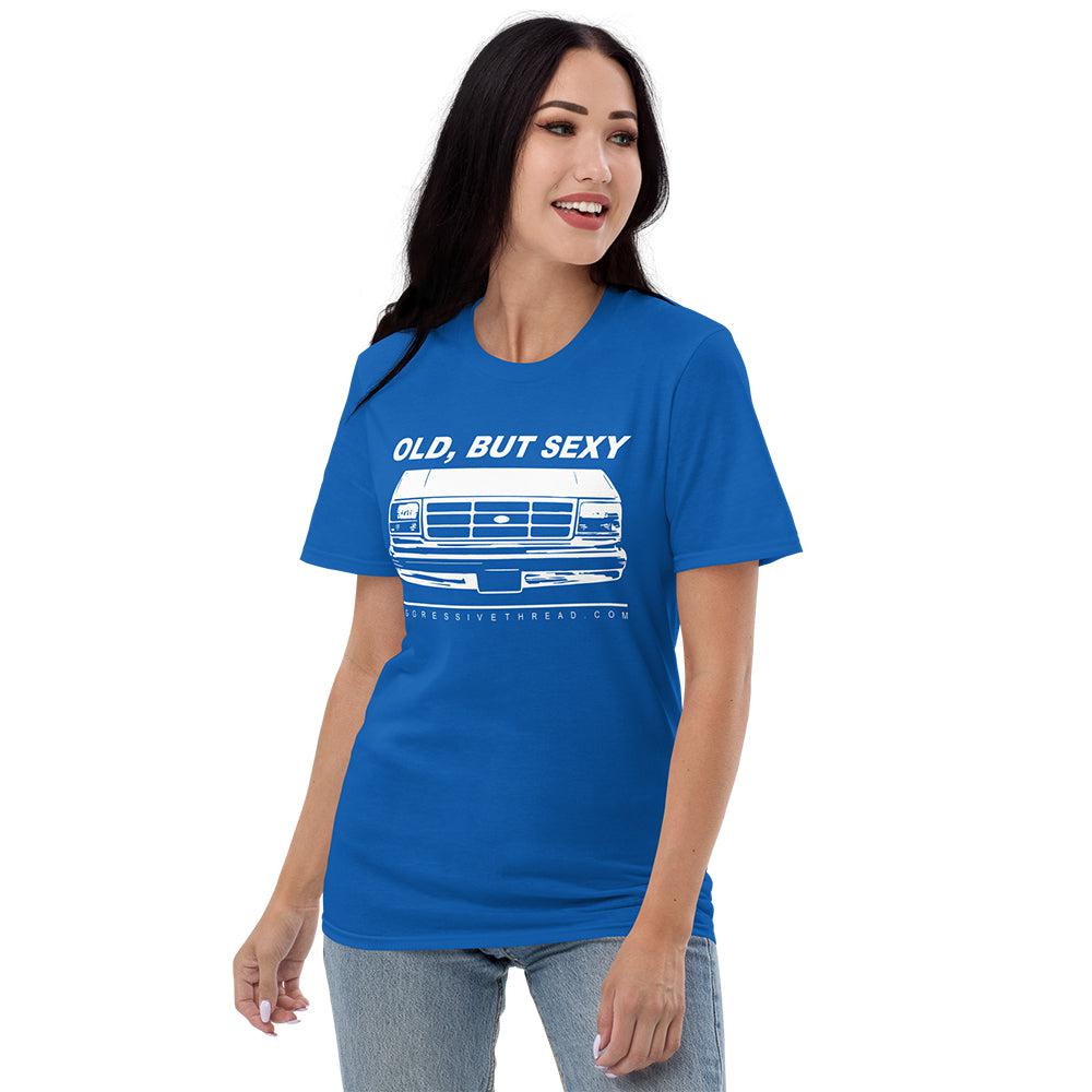 Woman Wearing OBS Ford T-Shirt - Royal 