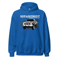 Thumbnail for Square Body Hoodie Legends Never Die From Aggressive Thread - Color Blue