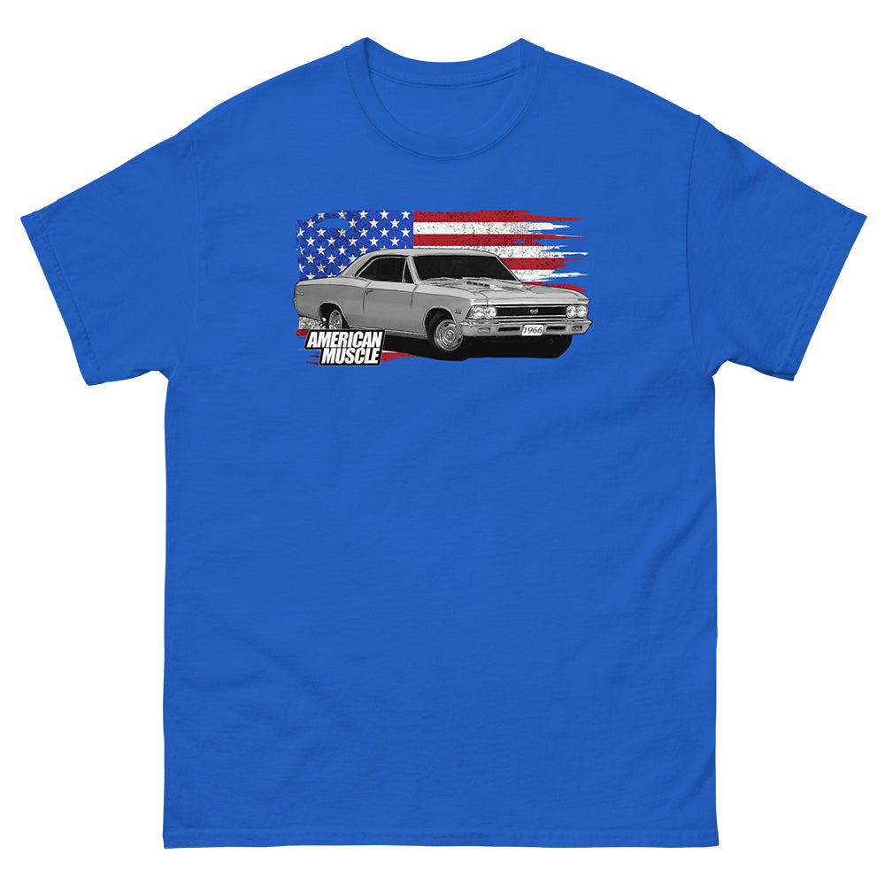 1966 Chevelle SS T-Shirt in blue From Aggressive Thread