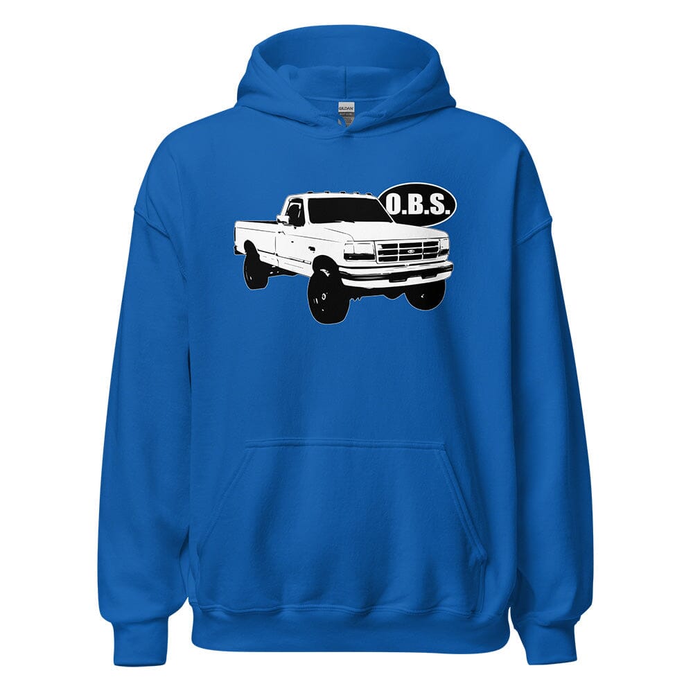 OBS Ford Super Duty Hoodie From Aggressive Thread - Color Blue