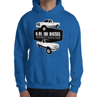 Thumbnail for 6.9 IDI 80s and 90s F250 Diesel Truck Hoodie in royal