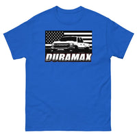 Thumbnail for Royal Blue Duramax T-Shirt | Aggressive Thread Diesel Truck Apparel