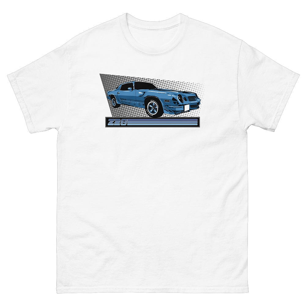 2nd Gen Z28 Camaro T-Shirt From Aggressive Thread - Color White