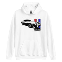 Thumbnail for Second Gen Camaro Hoodie in White From Aggressive Thread Muscle Car Apparel
