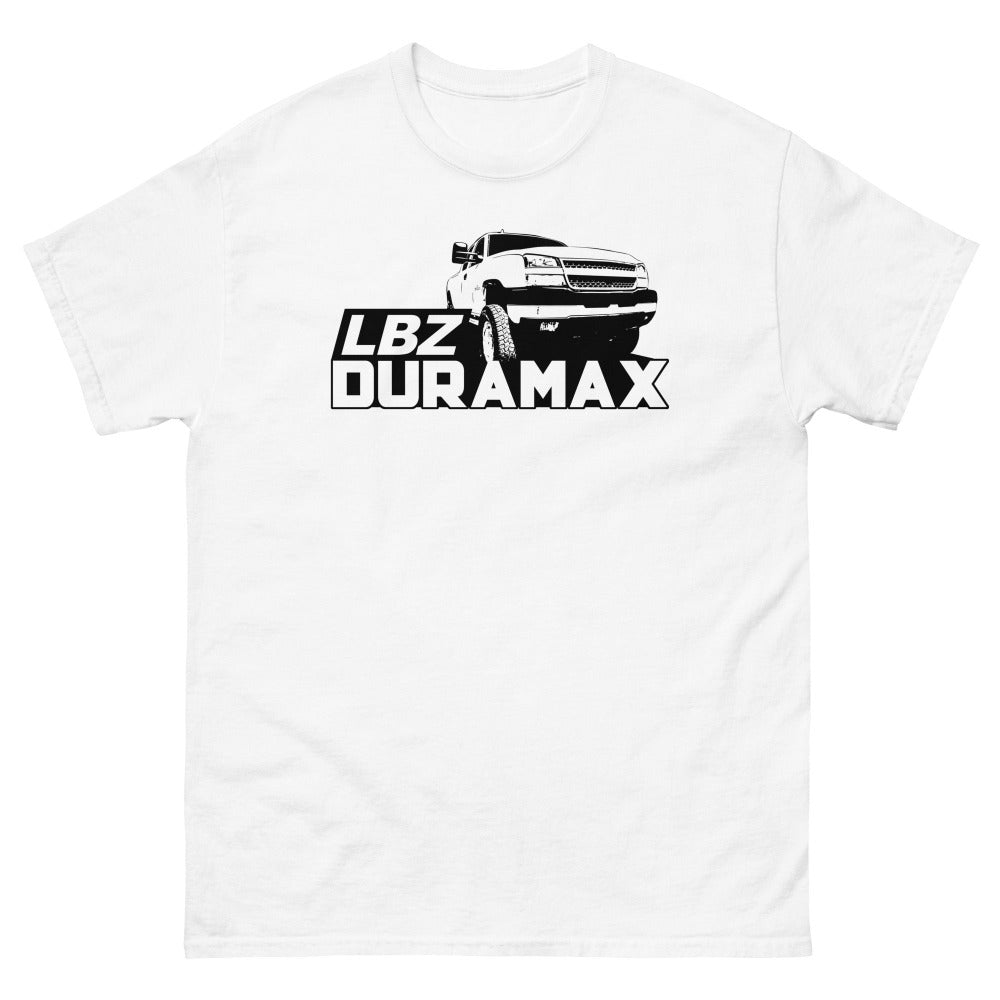 LBZ Duramax Truck T-Shirt in white | aggressive thread