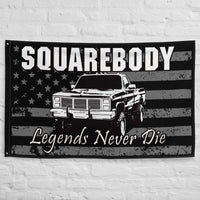 Thumbnail for Squarebody Flag - Legends Never Die American Flag