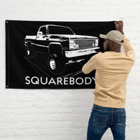 Thumbnail for Man Hanging Square Body Lifted 80s Flag Truck