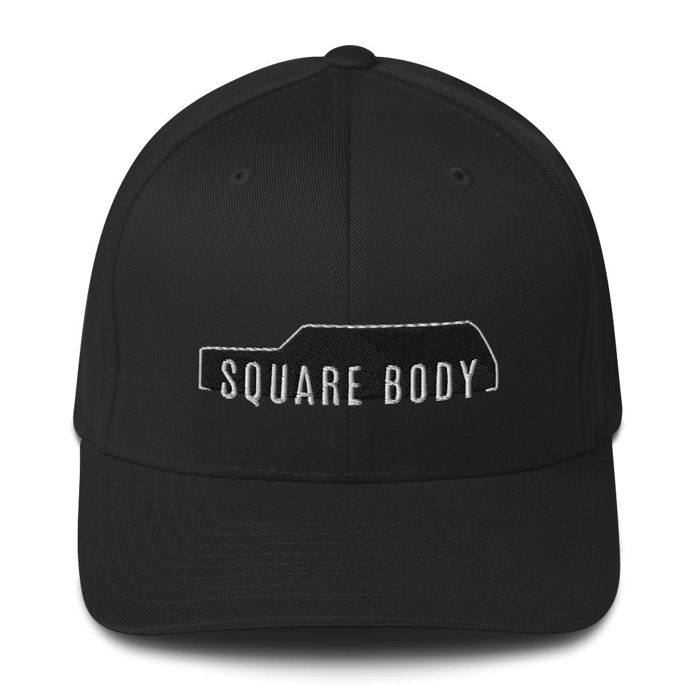 Square Body Suburban Hat From Aggressive Thread in Black