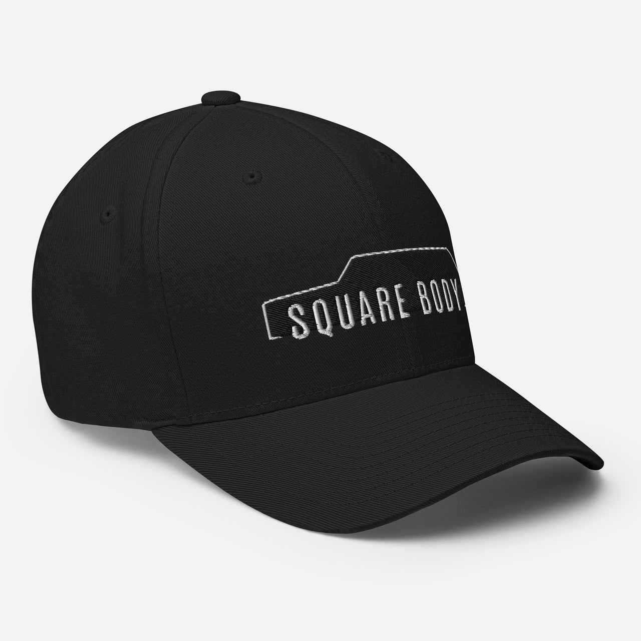 3/ view of Man Wearing a Square Body Suburban Hat From Aggressive Thread in Black