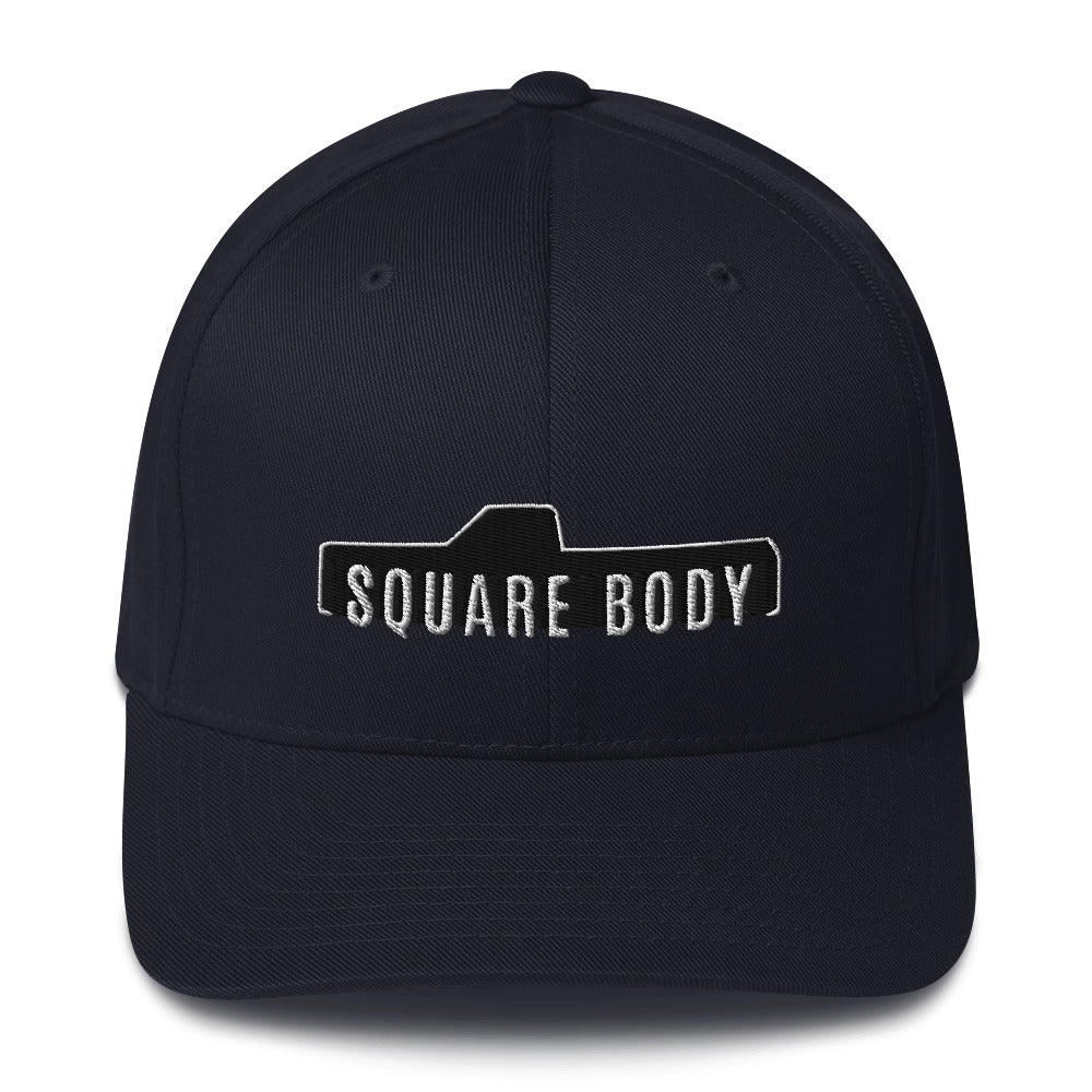 Square Body C10 Hat From Aggressive Thread in Navy