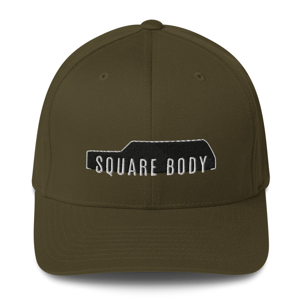 Square Body Suburban Hat From Aggressive Thread in Olive Green