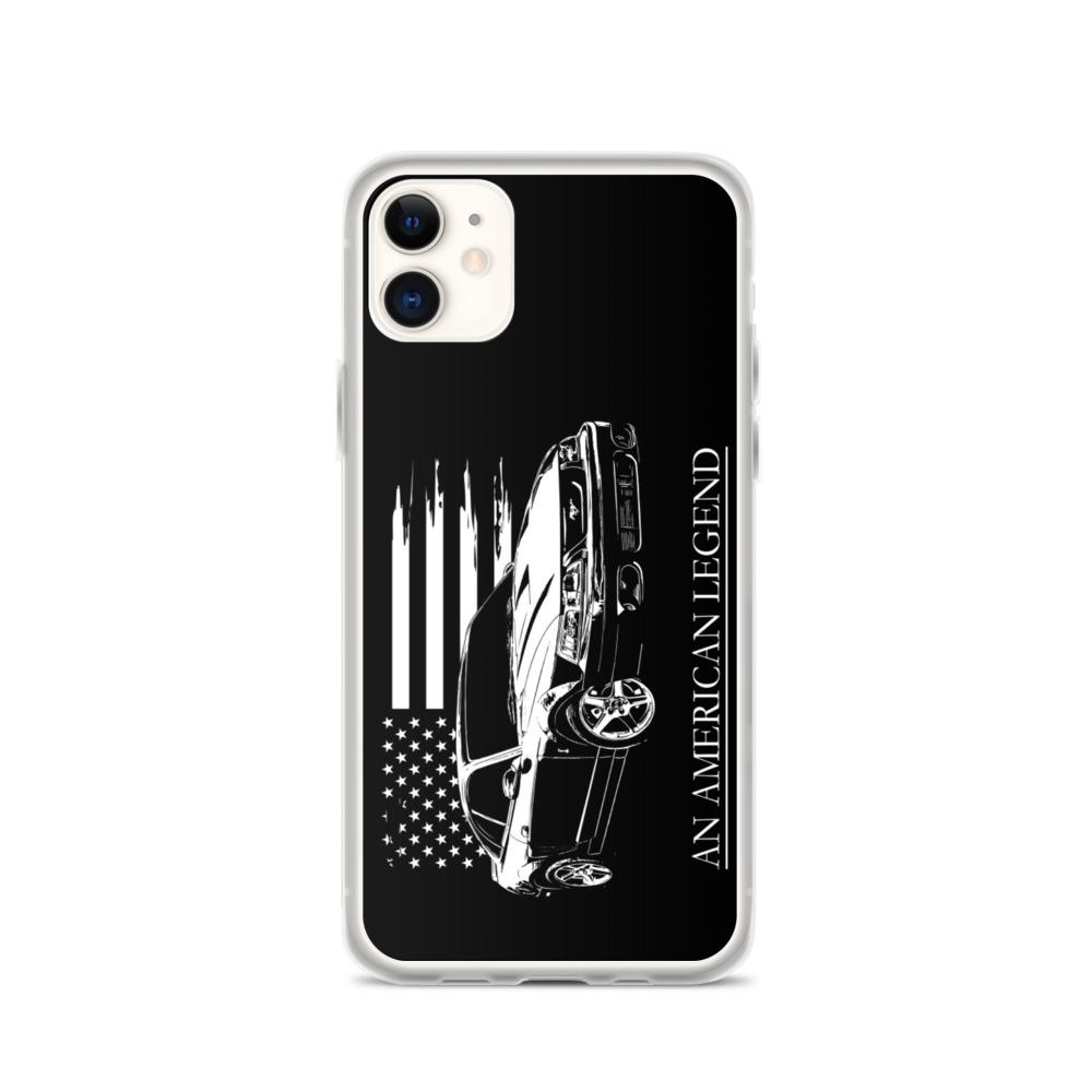 Mustang Cobra American Flag Protective Phone Case - Fits iPhone-In-iPhone 11-From Aggressive Thread