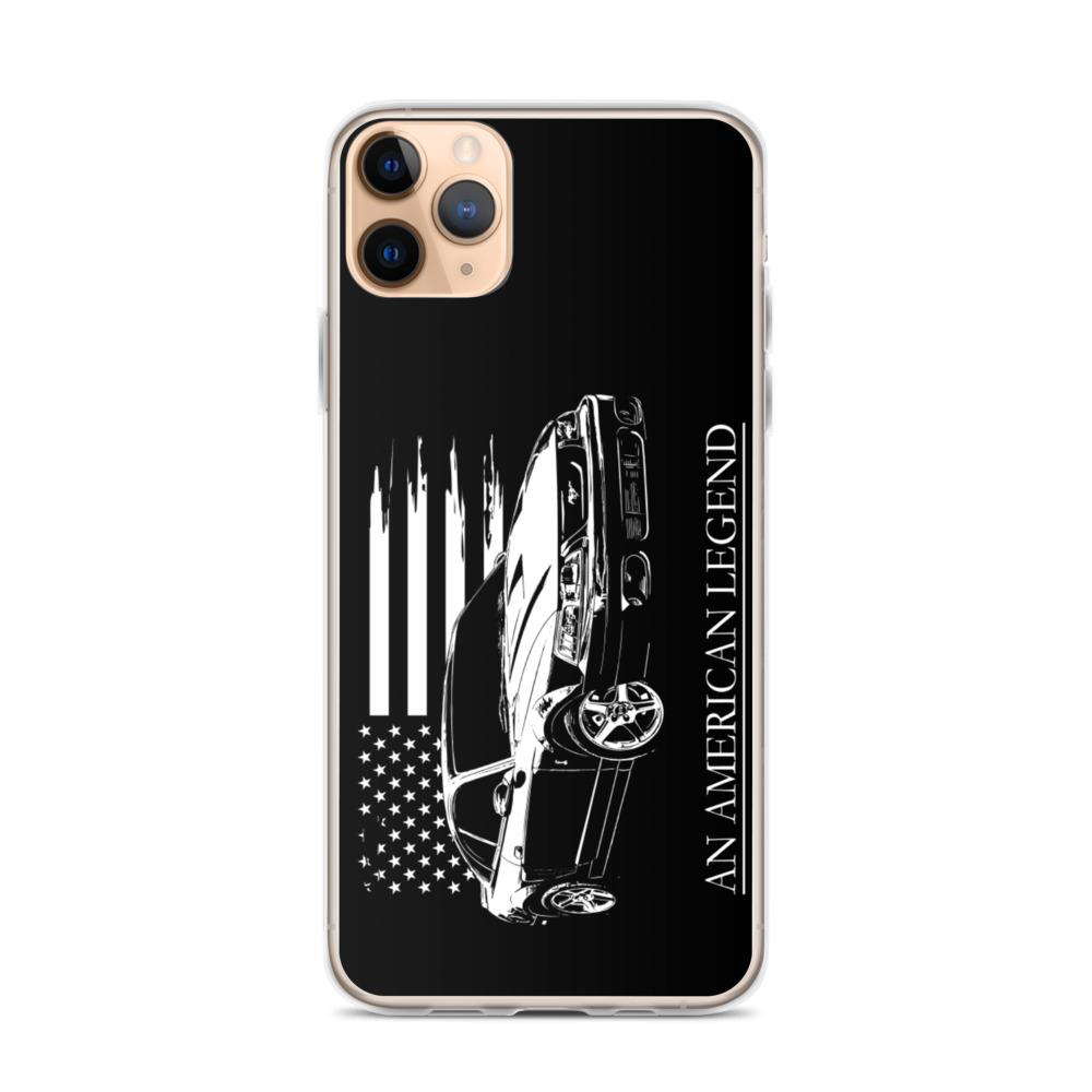 Mustang Cobra American Flag Protective Phone Case - Fits iPhone-In-iPhone 11 Pro Max-From Aggressive Thread