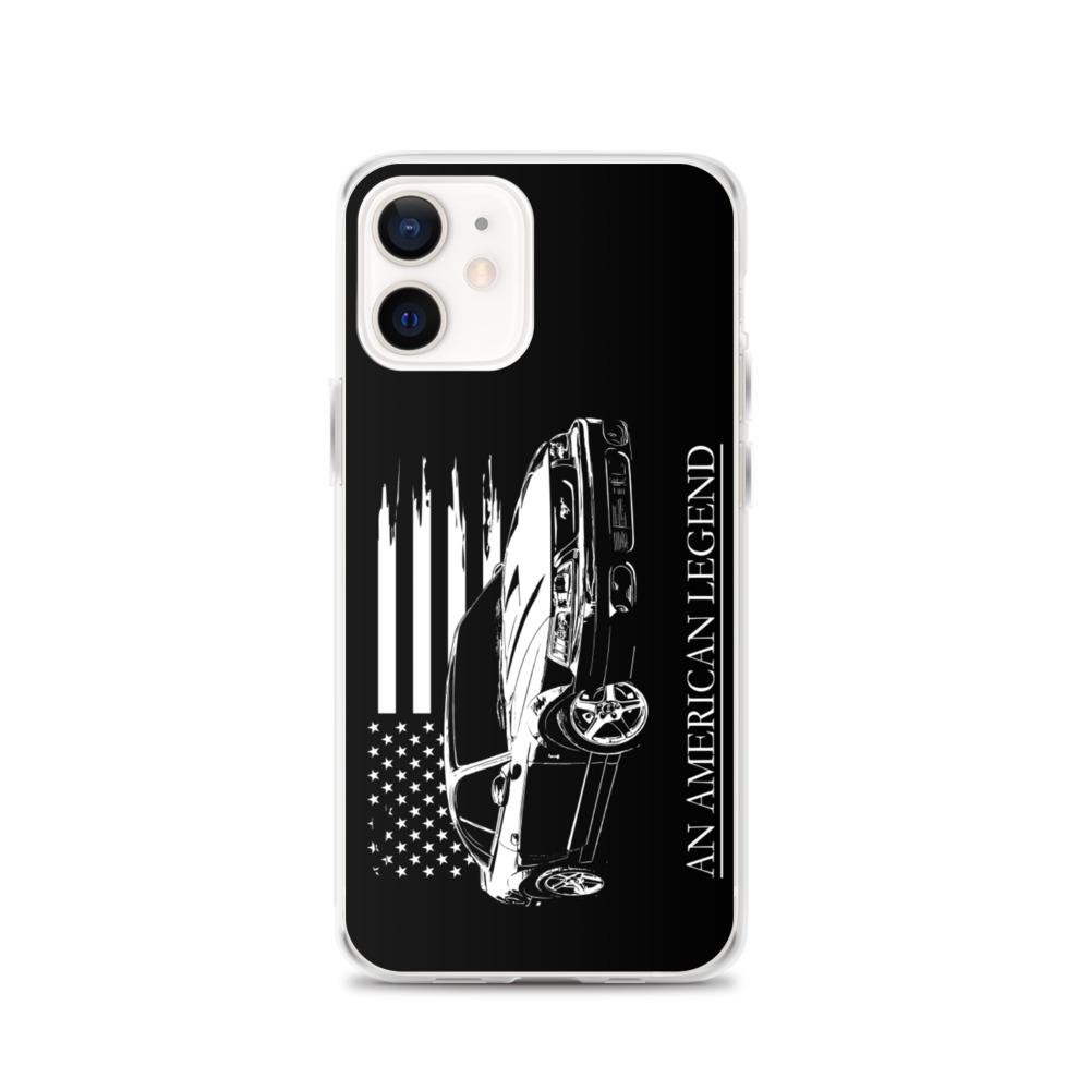 Mustang Cobra American Flag Protective Phone Case - Fits iPhone-In-iPhone 12-From Aggressive Thread