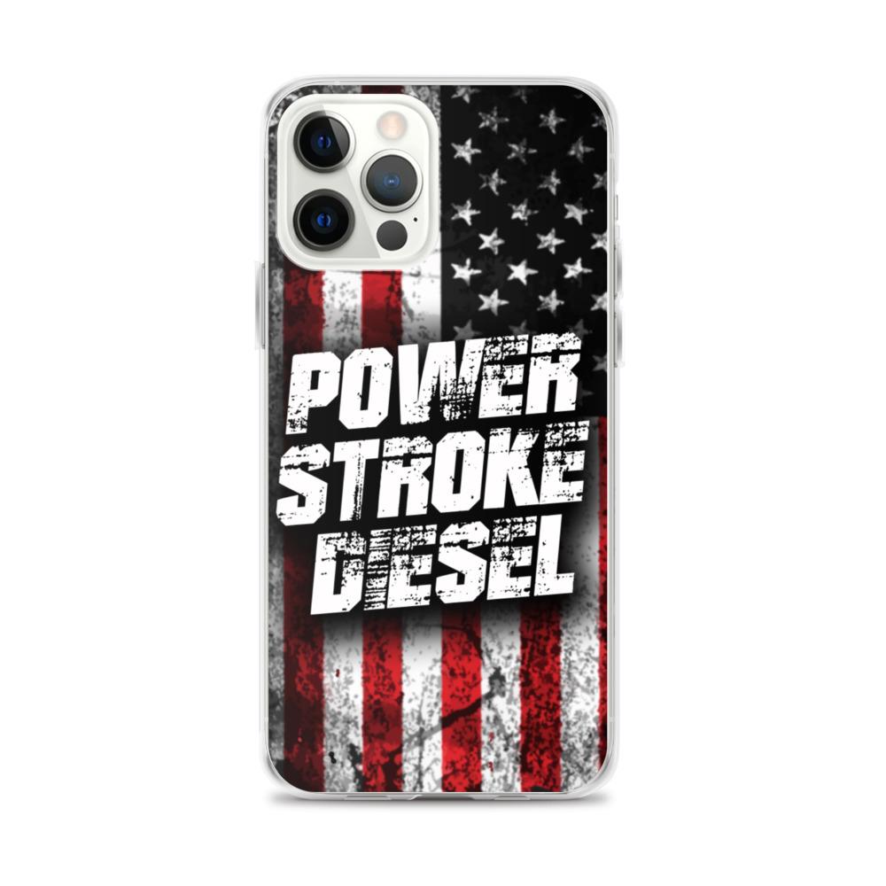 Power Stroke American Flag Phone Case - Fits iPhone-In-iPhone 12 Pro Max-From Aggressive Thread