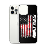 Thumbnail for Powerstroke Power Stroke American Flag Protective Phone Case - Fits iPhone-In-iPhone 11-From Aggressive Thread