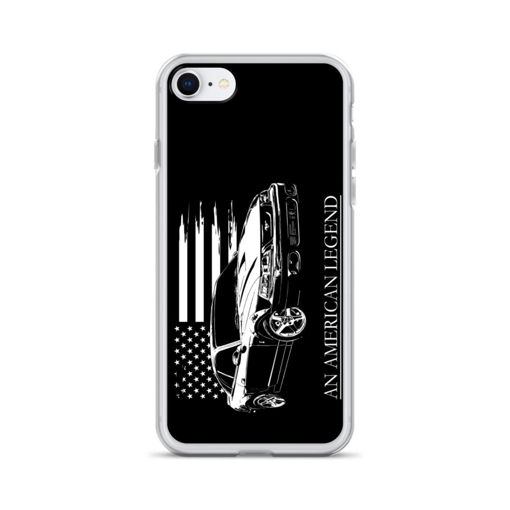 Mustang Cobra American Flag Protective Phone Case - Fits iPhone-In-iPhone SE-From Aggressive Thread