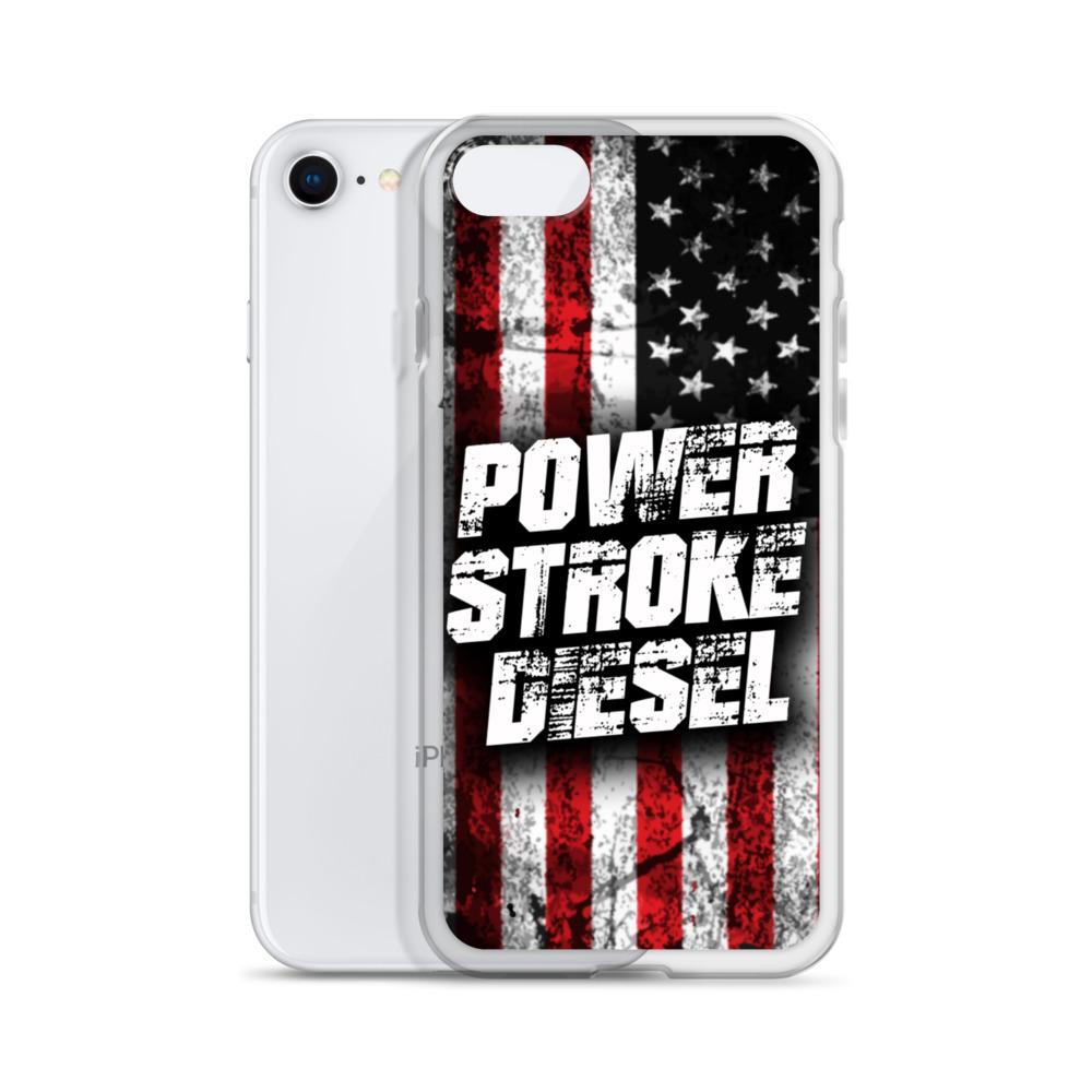 Power Stroke American Flag Phone Case - Fits iPhone-In-iPhone 7 Plus/8 Plus-From Aggressive Thread