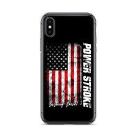 Thumbnail for Powerstroke Power Stroke American Flag Protective Phone Case - Fits iPhone-In-iPhone X/XS-From Aggressive Thread