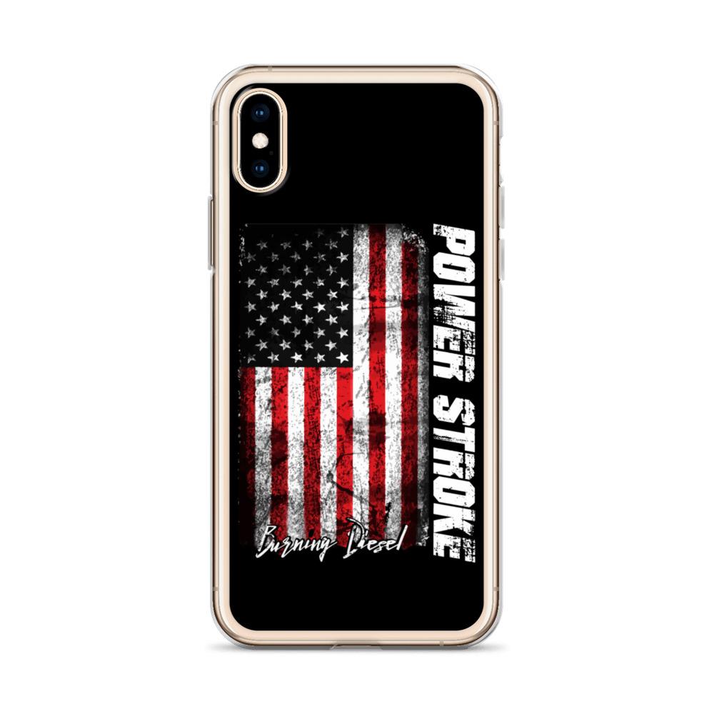 Powerstroke Power Stroke American Flag Protective Phone Case - Fits iPhone-In-iPhone 11-From Aggressive Thread
