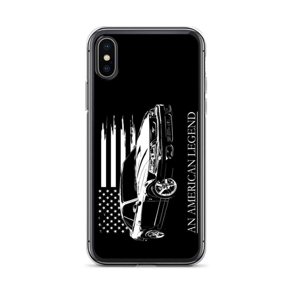 Mustang Cobra American Flag Protective Phone Case - Fits iPhone-In-iPhone X/XS-From Aggressive Thread