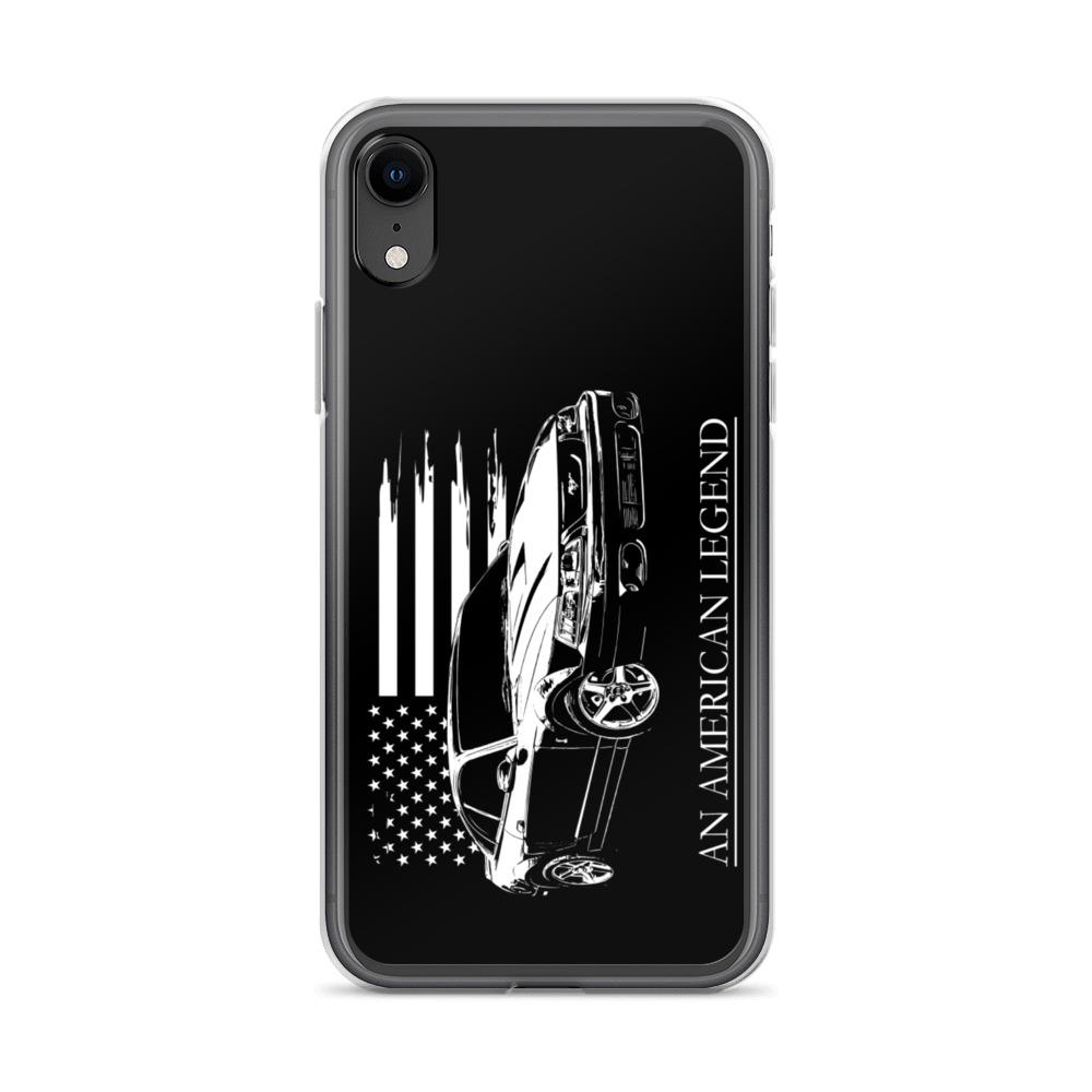 Mustang Cobra American Flag Protective Phone Case - Fits iPhone-In-iPhone XR-From Aggressive Thread