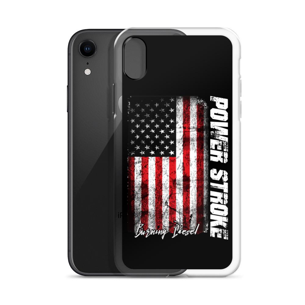 Powerstroke Power Stroke American Flag Protective Phone Case - Fits iPhone-In-iPhone 11-From Aggressive Thread