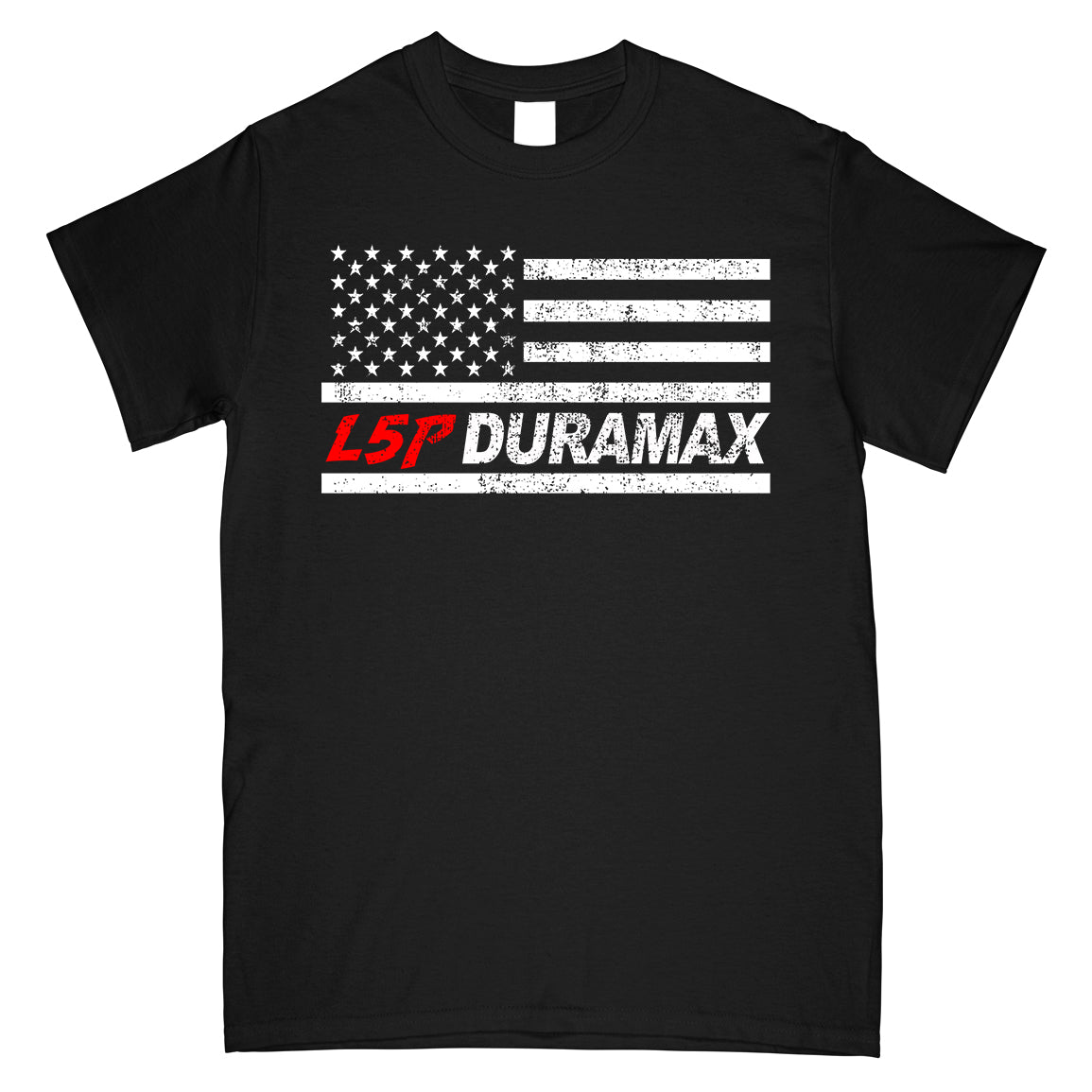 L5P American Flag Duramax T-Shirt-In-Black-From Aggressive Thread
