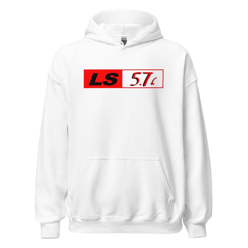 LS 5.7 LS1 Engine Hoodie Sweatshirt - white