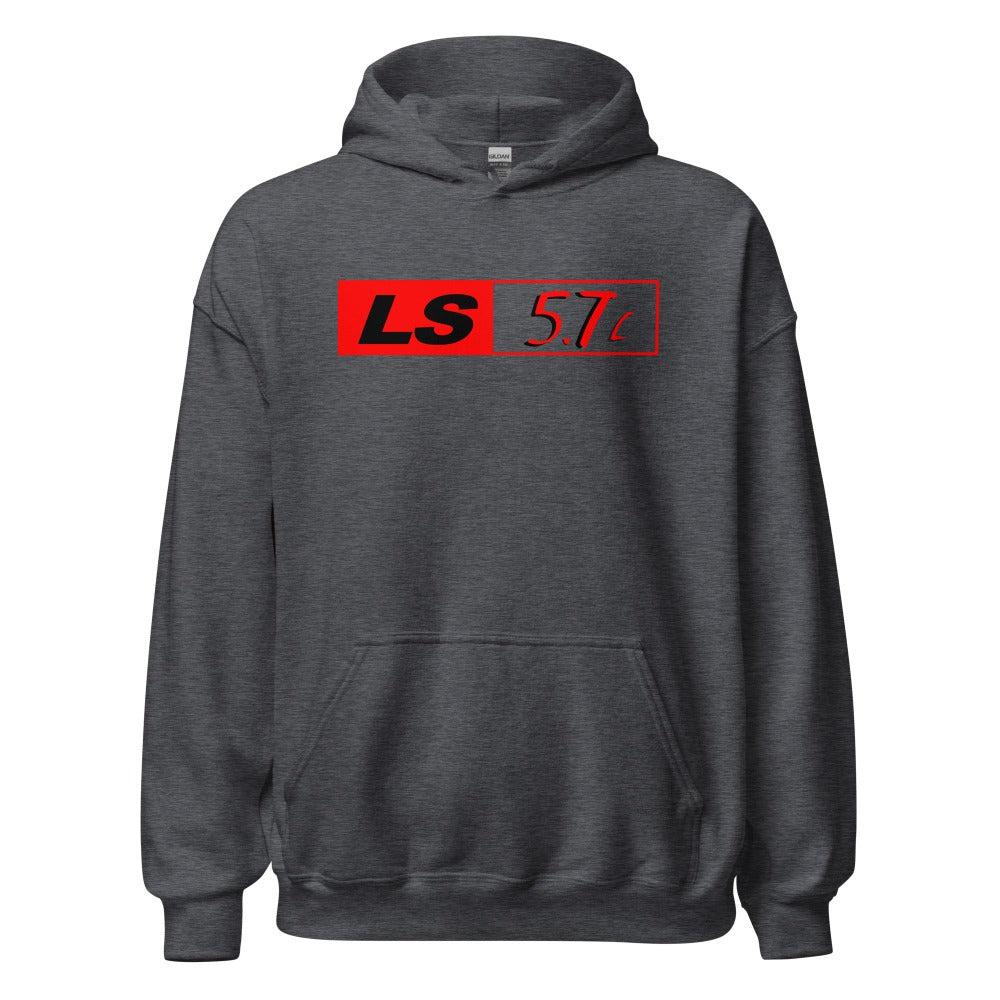 LS 5.7 LS1 Engine Hoodie Sweatshirt - dark heather