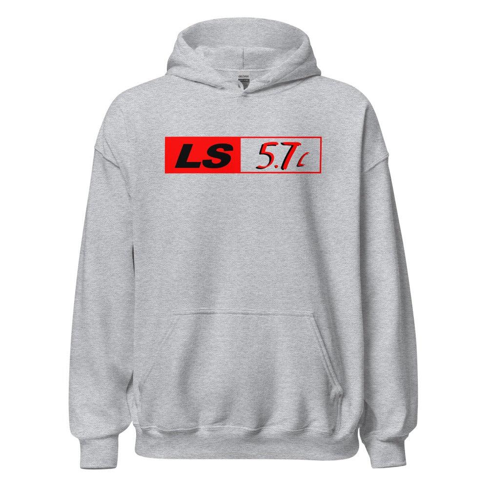 LS 5.7 LS1 Engine Hoodie Sweatshirt - sport grey