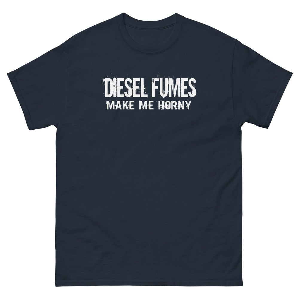 Funny Diesel Truck Shirt In Navy From Aggressive Thread