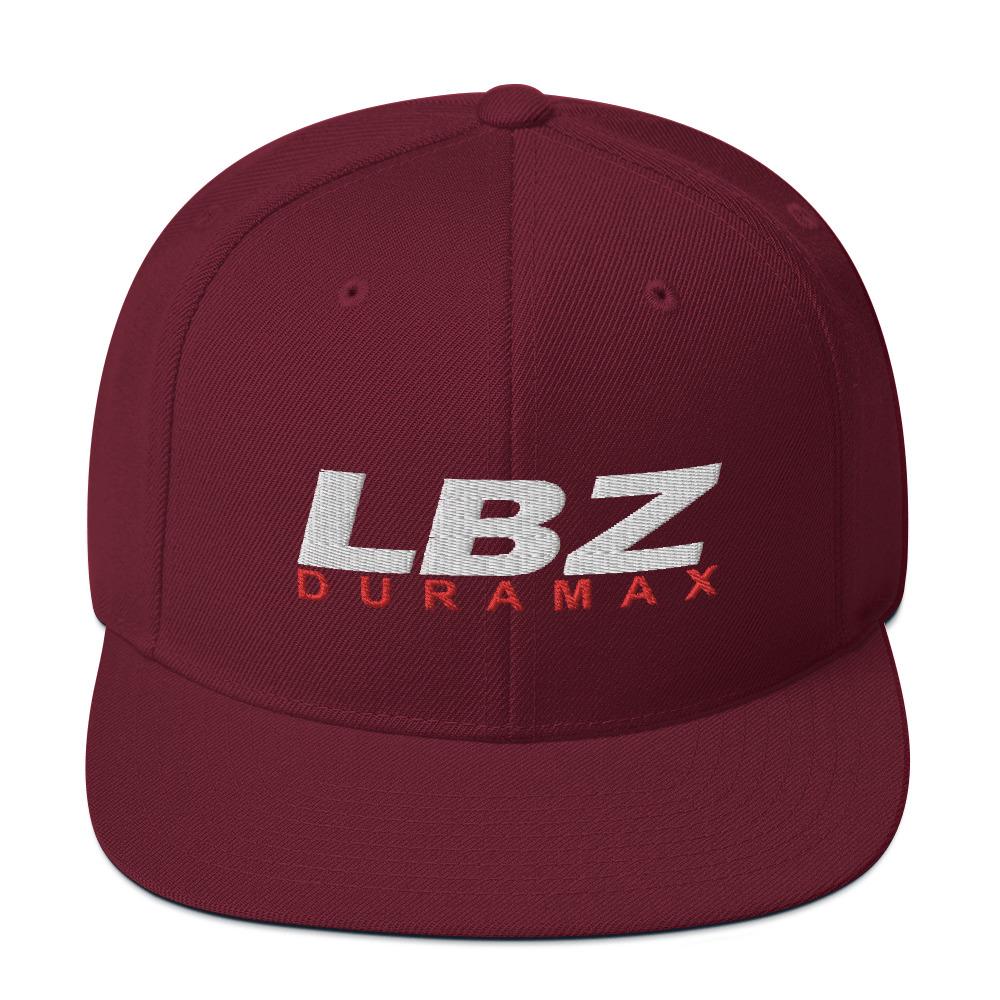 LBZ Duramax Snapback Hat-In-Maroon-From Aggressive Thread