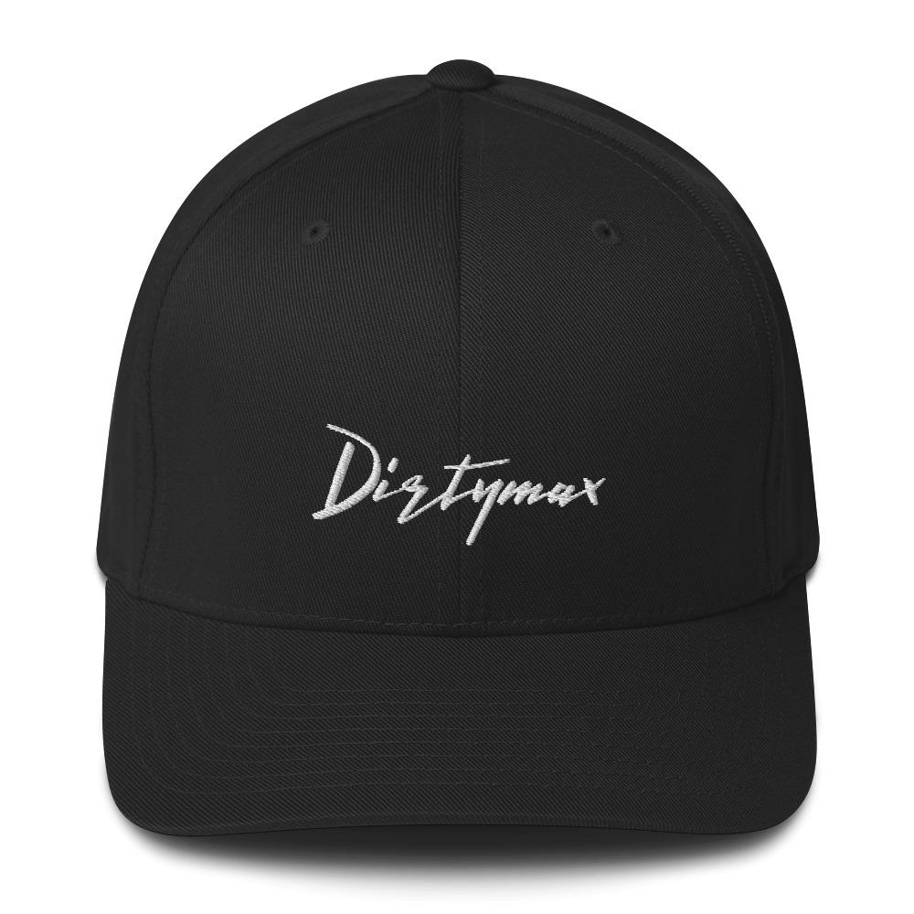 Duramax Dirtymax Flexfit Hat Structured Twill Cap (closed back)-In-Black-From Aggressive Thread