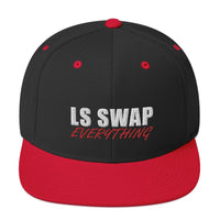 Thumbnail for LS Swap Snapback Hat-In-Black/ Red-From Aggressive Thread