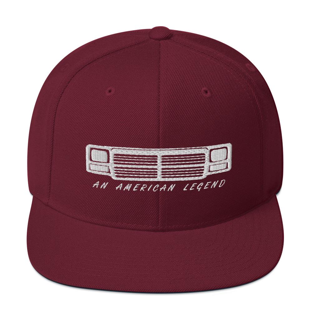 First Gen Snapback Hat-In-Maroon-From Aggressive Thread