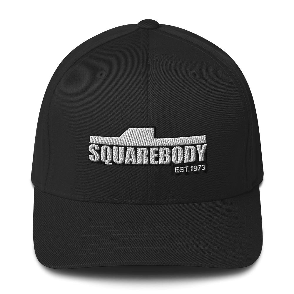 Square Body Flexfit Hat in black