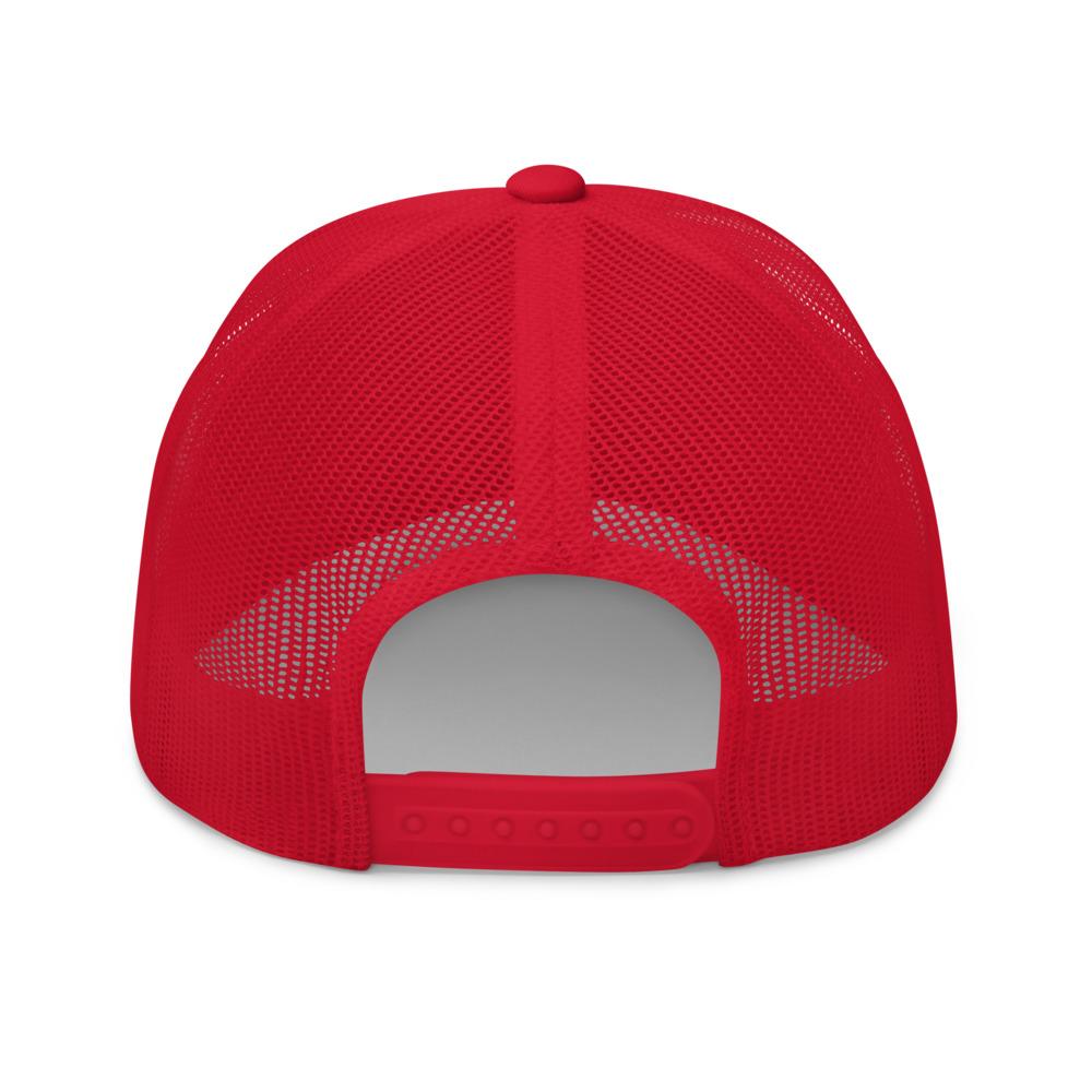 Squarebody Square Body Round Eye Hat Trucker Cap in red back