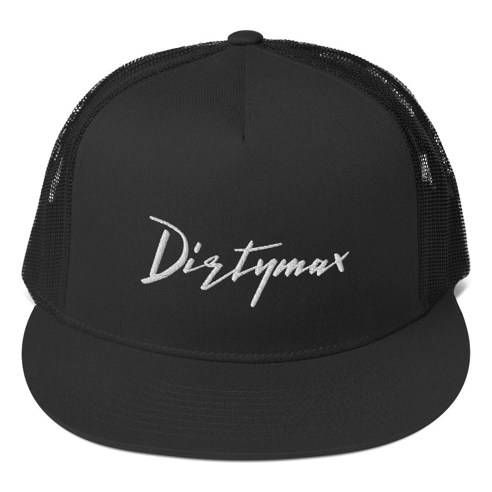 Dirtymax Duramax Trucker Hat/ Cap-In-Black-From Aggressive Thread